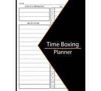 Time Boxing Planner: Daily Timeboxing Planner to improve productivity and time management block your time perfectly with this planner.
