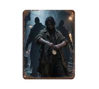 Time by The Thief - Cartel de metal vintage para decoración de pared, bar, bar, bar, decoración de pared, póster retro de 12 x 16 pulgadas (30 x 40 cm)