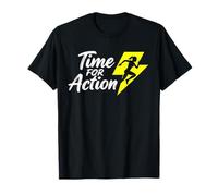 Time for Action - Gráfico de Fitness Motivacional para Corredor Camiseta