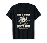 Time Is Money Skate Time - Gráfico retro de bloque Camiseta
