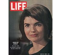 Time Life Jackie Kennedy-Cover 1964-Lienzo Impreso (40 x 50 cm), Poliéster, Multicolor, 40x50x3.2 cm