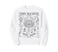 Time Machine Vintage Patente Divertida Ciencia Ficción HG Wells Sudadera
