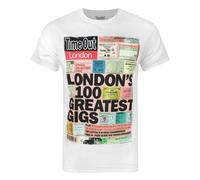 Time Out Camiseta original modelo Londons 100 Greatest Gigs para (NS4074)