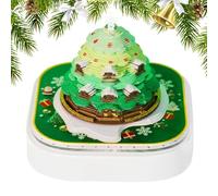 Time Piece Calendar 2026 | Árbol de Navidad 3D | Light Up Decorative Desktop Planner for Teachers Students Christmass Home Work Bookshelf Bedroom Living Room Nightstand