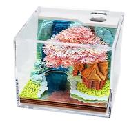 Time Piece Calendar 2026 Bloc de notas 3D con escultura de papel, Bloc de notas desgarrable para oficina, hogar, 3, 4x3, 4x2, 8 pulgadas