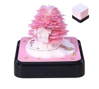 Time Piece Calendar - Acrylic, 3.86x3.86x3.35in Tearable Note Calendar Cute 3D Design | Desktop-Friendly Aesthetic Display, Daily Planner Decor For Home, School, Office, Kitchen, Living Room