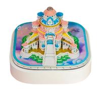 Time Piece Calendario 2026-3D Castillo de Cuento de Hadas, decoración del hogar, calendario de notas adhesivas para Navidad, vacaciones, sala de estar, sala de estudio, oficina, padres, amigos, niños