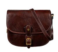 Time Resistance Bandolera de Cuero - Bolso Pequeño Italiano para Mujer