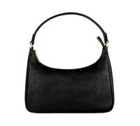 Time Resistance Bolso de Cuero - Monedero de Cuero de Flor Entera para Mujer - Bolso de Hombro Italiano (Negro)