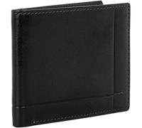 Time Resistance Cartera de Cuero Billetera Minimalista Hecha a Mano en Italia para Tarjetas y Efectivo - Cartera Delgada de Cuero de Plena Flor (Negro)