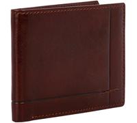 Time Resistance Cartera de Cuero Billetera Minimalista Hecha a Mano en Italia para Tarjetas y Efectivo - Cartera Delgada de Cuero de Plena Flor (Marrón)