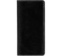 Time Resistance Cartera De Cuero - Cartera para Traje De Cuero De Plena Flor - Alta con Bolsillo para El Pecho - Delgada Lujosa (Negro)