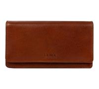 Time Resistance Cartera Larga de Cuero - Cartera Continental para Tarjetas de Crédito y Efectivo - Porta Dinero Minimalista Hecho a Mano en Italia (Marrón Coñac)