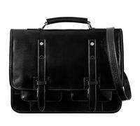 Time Resistance Mochila Maletín de Cuero - Cartera de Cuero Convertible en Mochila - Bolso para Hombre Italiano