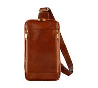 Time Resistance Bolso Bandolera de Cuero Bolso Sling de Cuero de Grano Completo - Bolso Mensajero para Hombres y Mujeres - Mochila Hecha a Mano