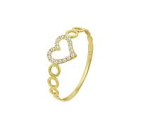 Time RoaD Anillo Mujer Corazón Oro 9K de 375 ml