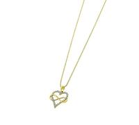 Time RoaD Collar Mujer Oro 9K original - Colgante de Corazón e Infinito - Acabado Refinado IC00302/43 - Collares Mujer - Regalo de Cumpleaños, Aniversario, San Valentín, Madre y más