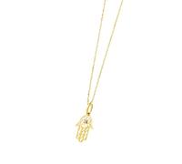Time RoaD Collar Mujer Oro 9K original - Colgante de Mano de Fátima - Acabado Refinado LG00023/43 Amuleto de la Suerte y Protección - Regalo de Cumpleaños, Aniversario, San Valentín, Madre y más