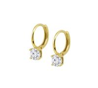 TIME ROAD Pendientes de Aro Mujer HIN00357 Oro 9k de 375 ml - Ligeros, Cómodos y Resistentes - Cierre Seguro Africano - Pendientes Dorados Mujer