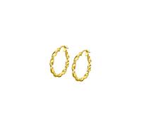 TIME ROAD Pendientes de Aro Mujer OS00020/20 Oro 9k de 375 ml - Ligeros, Cómodos y Resistentes - Cierre Seguro Clip - Pendientes Dorados Mujer