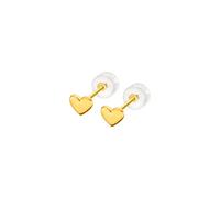 TIME ROAD Pendientes Mujer LU00027 Oro 9k de 375 ml - Ligeros, Cómodos y Resistentes - Cierre Seguro de Presión - Pendientes Dorados Mujer