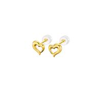 TIME ROAD Pendientes Mujer LU00029 Oro 9k de 375 ml - Ligeros, Cómodos y Resistentes - Cierre Seguro de Presión - Pendientes Dorados Mujer