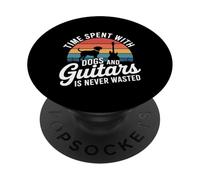 Time Spent with Dogs and Guitars Is Never Wasted - PopSockets PopGrip Adhesivo