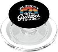 Time Spent with Dogs and Guitars Is Never Wasted - PopSockets PopGrip para MagSafe