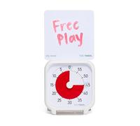Time Timer Pocket - Temporizador Visual de 60 Minutos, Color Blanco con Disco Rojo, Reloj de Cuenta Regresiva Silencioso, Ideal para Niños, TDAH, Estudio, Trabajo y Gestión del Tiempo