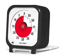 Time Timer Reloj portable con notón de encendido y tiempo ajustable, Pilas