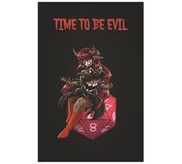 "Time to be Evil" - Roleplay Notebook: Wide Ruled Notebook | 6x9 inches (15.2 x 22.9 cm) | 120 pages | Roleplay | RPG | TTRPG | To write down everything you NEED to remember