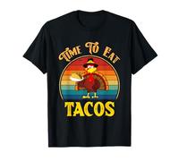 Time To Eat Tacos Funny Turkey Day Mujeres Hombres Acción de Gracias Camiseta