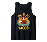 Time To Eat Tacos Funny Turkey Day Mujeres Hombres Acción de Gracias Camiseta sin Mangas