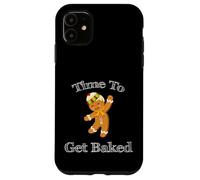 Time To Get Baked, Funny Christmas New Year Cartoon Kawaii Carcasa para iPhone 11