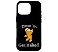 Time To Get Baked, Funny Christmas New Year Cartoon Kawaii Carcasa para iPhone 16 Pro