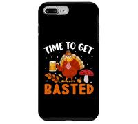 Time To Get Basted Turkey Thanksgiving Thankful Carcasa para iPhone 7 Plus/8 Plus