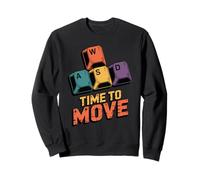 Time to Move WASD Gamer Sudadera