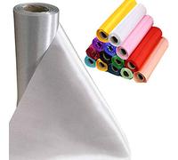 Time to Sparkle 20M X 29cm (Silver) Rodillo de Tela de Raso Camino Mesa Silla Sash Marcos Decoración Banquet Boda Fiesta