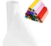 Time to Sparkle 20M X 29cm (White) Rodillo de Tela de Raso Camino Mesa Silla Sash Marcos Decoración Banquet Boda Fiesta