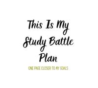 Time to Study - Grid Notebook for Students: Your Study Battle Plan | One Page Closer to Your Goals