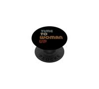 Time To Women Up Feminismo Feminista Empoderamiento Femenino PopSockets PopGrip Adhesivo