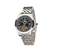 TIME100 Reloj Automático para Hombre, Reloj Mecánico Skeleton de Cuerda Automática, Correa de Acero Inoxidable, Calendario Completo, Diseño Elegante de Negocios, 30M Impermeable