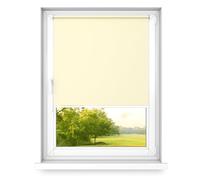 time4blinds - Estor Opaco sin Taladros - Estor Opaco para Ventana - 3 Métodos de Fijación, Revestimiento Térmico Plateado - Vainilla, 1000x1900mm, Tracción a la Izquierda