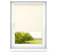 time4blinds Mini Estor Enrollable Basic - Estor Enrollable - No Invasivo - Estor Enrollable de Ventana Interior Sin Taladrar - 800x2500mm Crema Claro Operado en el Lado Izquierdo