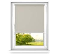 time4blinds Mini Estor Enrollable Basic - Estor Enrollable - No Invasivo - Estor Enrollable de Ventana Interior Sin Taladrar - 600x1900mm Café Claro Operado en el Lado Izquierdo