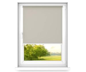 time4blinds Mini Estor Enrollable Basic - Estor Enrollable - No Invasivo - Estor Enrollable de Ventana Interior Sin Taladrar - 600x1900mm Café Claro Operado en el Lado Izquierdo