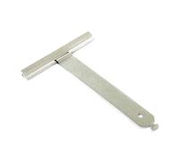 Time4Blinds Percha para persiana enrollable, cubierta con fieltro, resorte de seguridad y fijación, flocado, tipo ranurado, correa en T, 136 mm de longitud