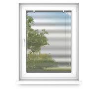 time4blinds - Persianas Interiores sin Taladrar - Persianas de Aluminio para Ventanas - Salón, Dormitorio, Cocina, Despacho - con Guía de Cordón - Antracita, Izquierda, 700 x 2000