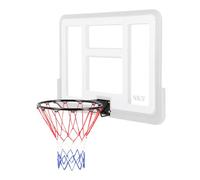 Timebreak Anillo de baloncesto reglamentario Nils, canasta de baloncesto reglamentaria de acero pintado con red