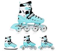 Timebreak - Patines en línea 4 en 1 para niños, tamaño ajustable, talla S 31-34